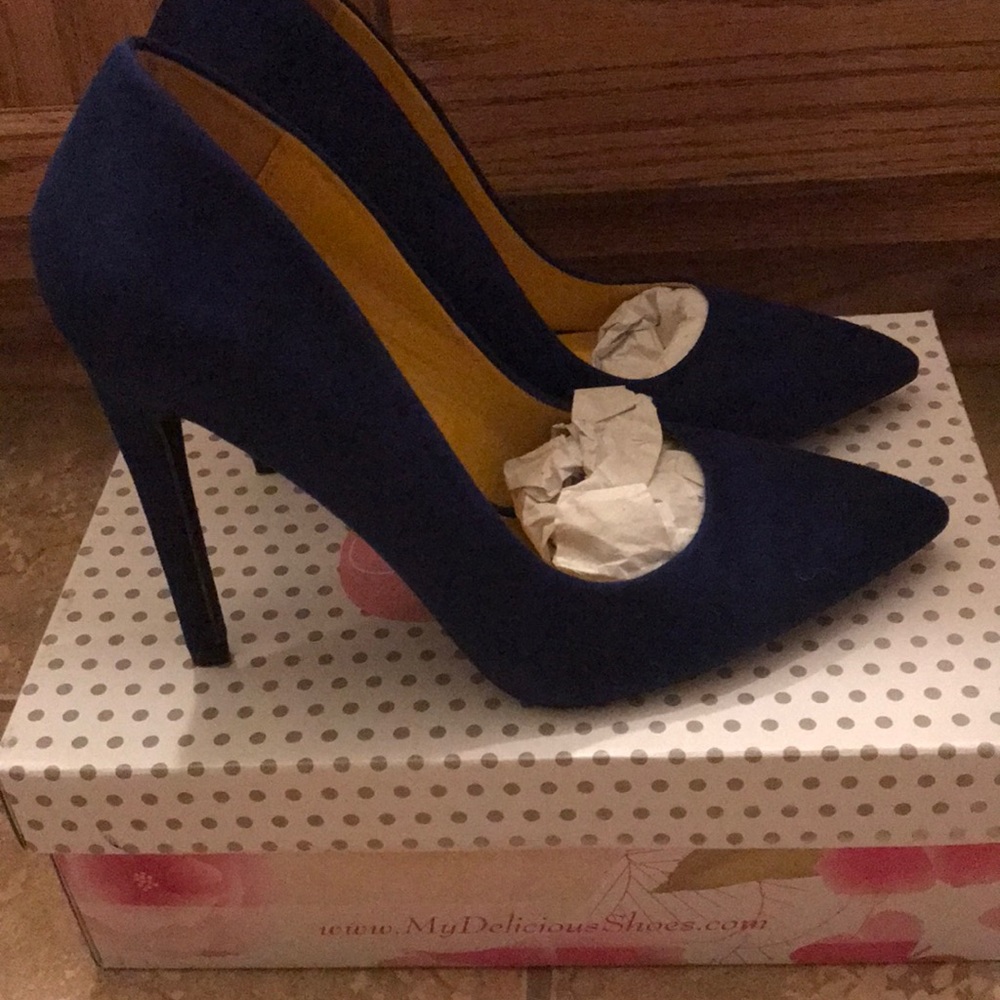 Royal blue heels